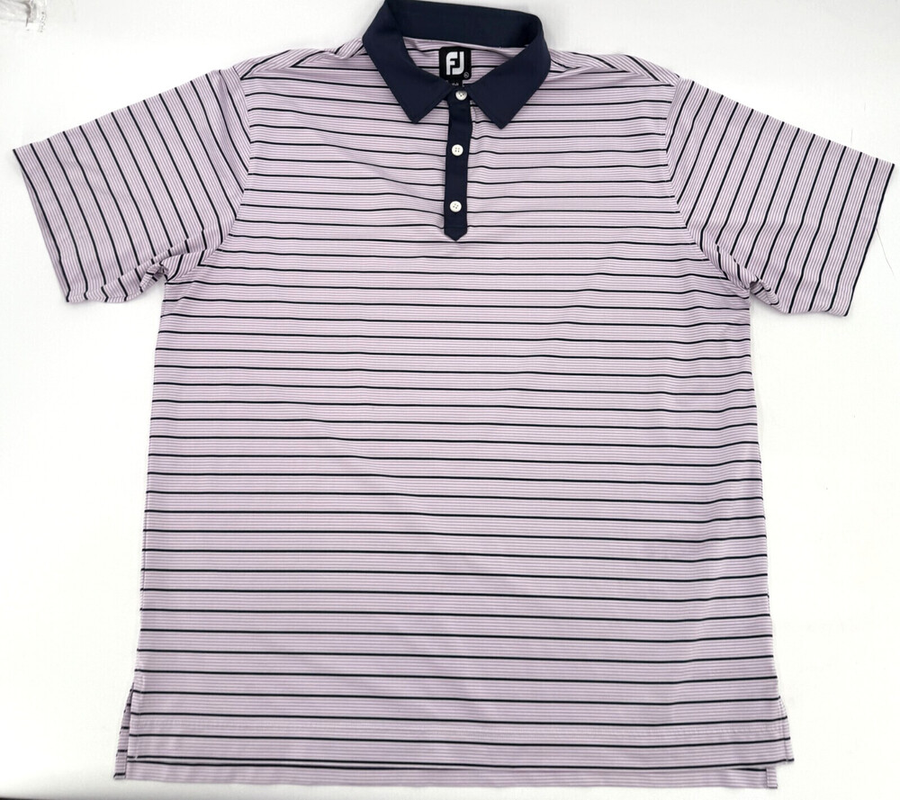 Footjoy Polo Shirt Mens Extra Large Striped Short Sleeve Pullover Golf golfing